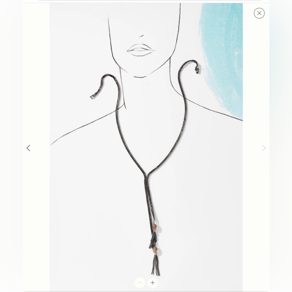 Anthropologie Glitz Bolo Necklace NWT